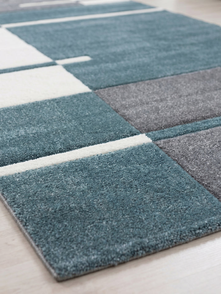 Teppich Blue Läufer Farbdetail Muster_