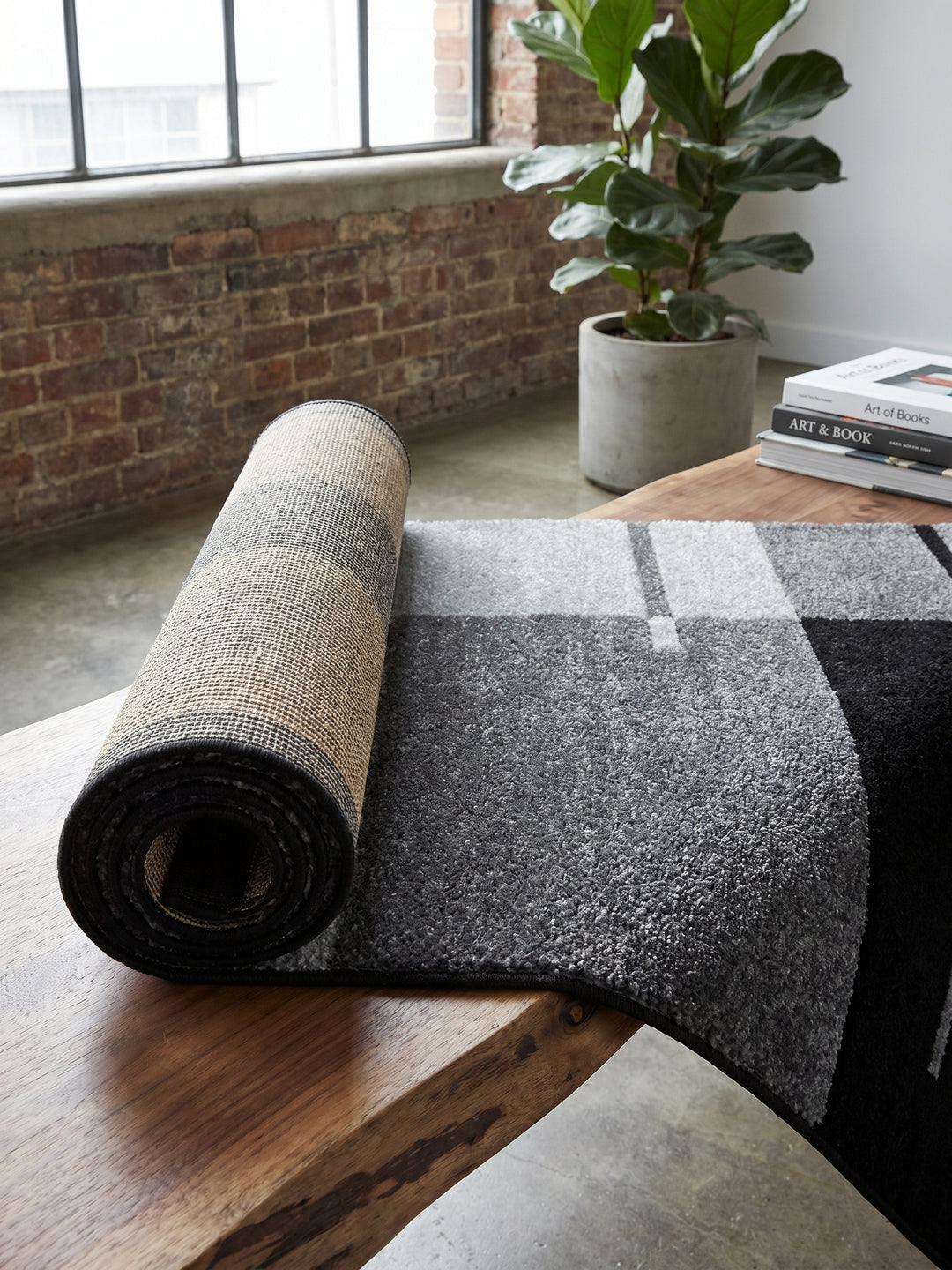 Teppich Grey Läufer Wohnaccessoire Deko_