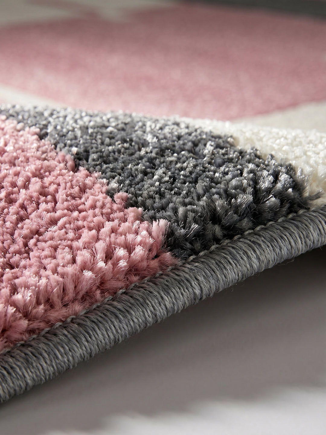 Teppich Pink Läufer Florhöhe Profil_