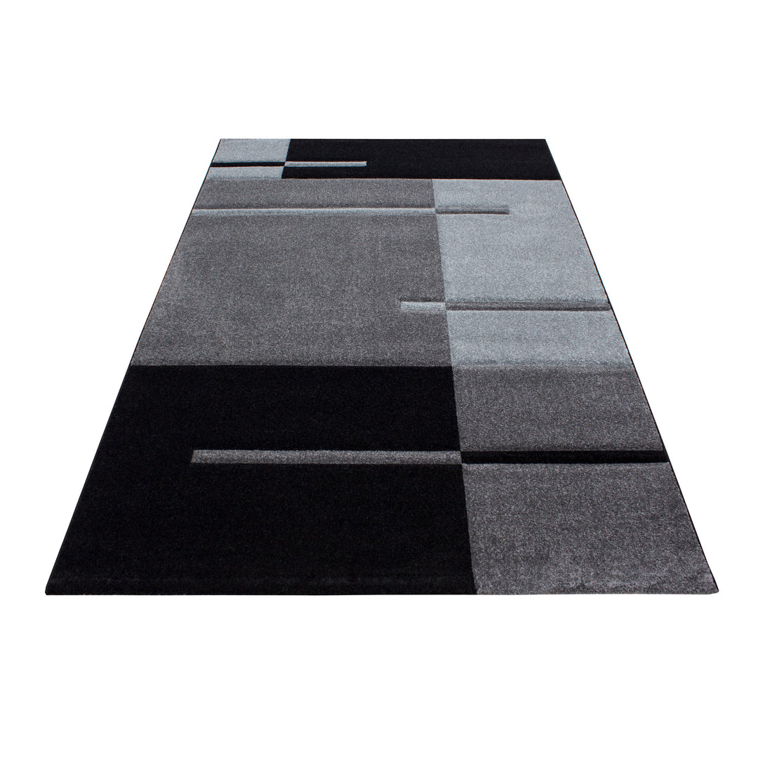 Teppich Kurzflor Karo Muster Polypropylen Wohnzimmer
