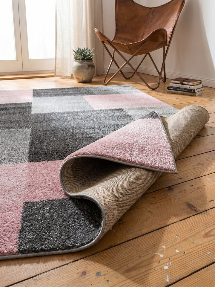 Teppich Pink rechteckig Wohnaccessoire Deko_