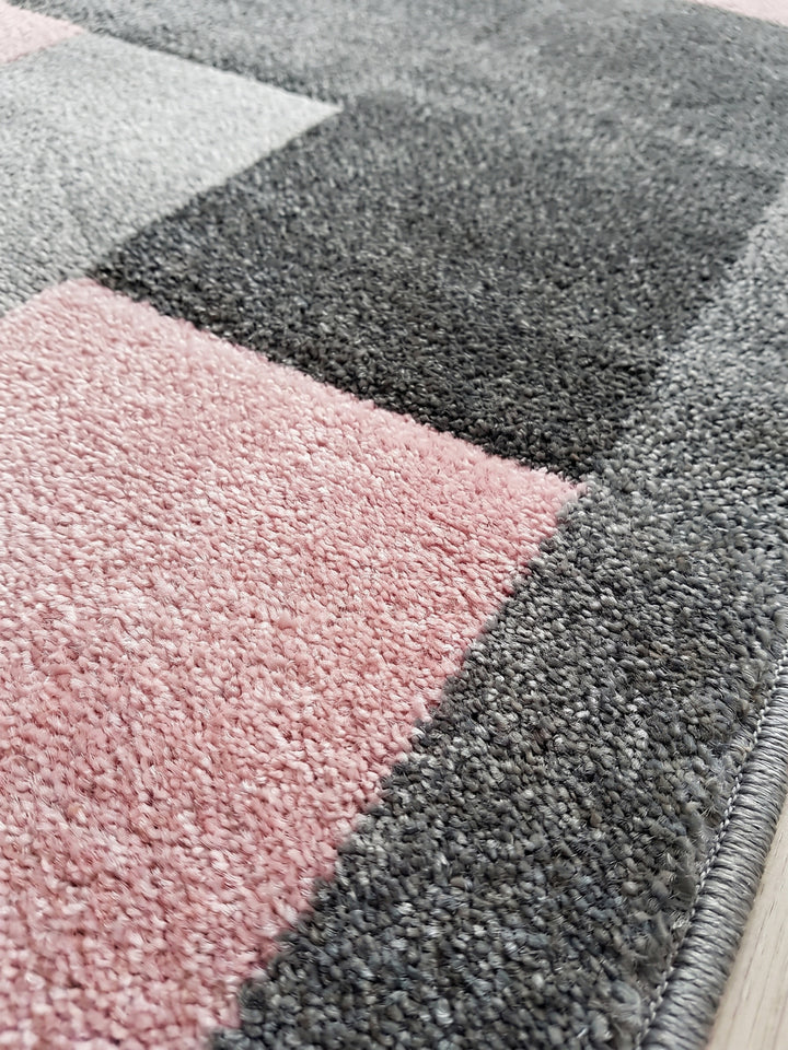 Teppich Pink rechteckig Farbdetail Muster_