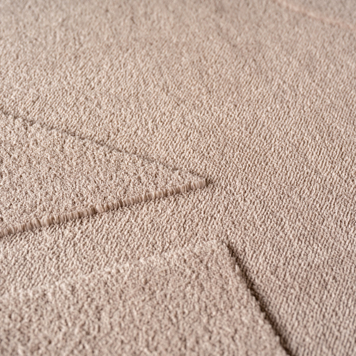 Teppich Kurzflor Skandinavisch Microfaser Innen_Beige_Läufer_