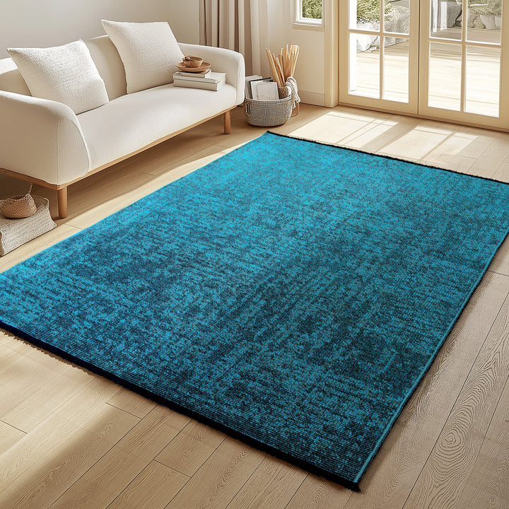 Teppich Kurzflor Unicolor Chenille Baumwolle Innen_Rechteckig_