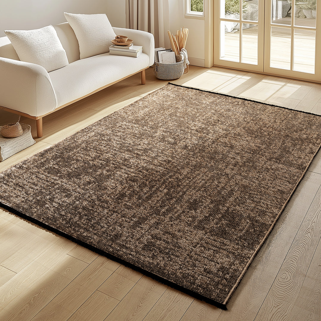 Teppich Kurzflor Unicolor Chenille Baumwolle Innen_Rechteckig_