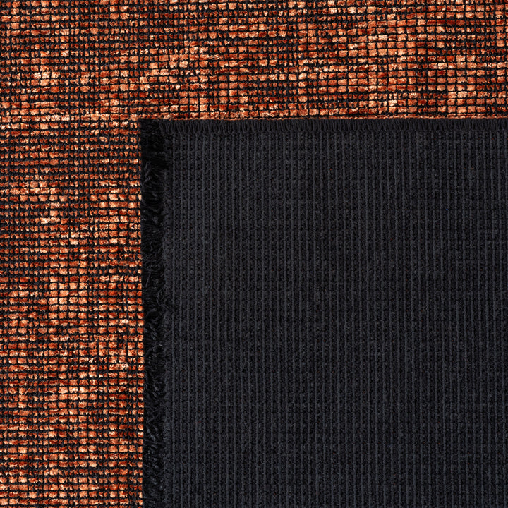 Teppich Kurzflor Unicolor Chenille Baumwolle Innen_Läufer_