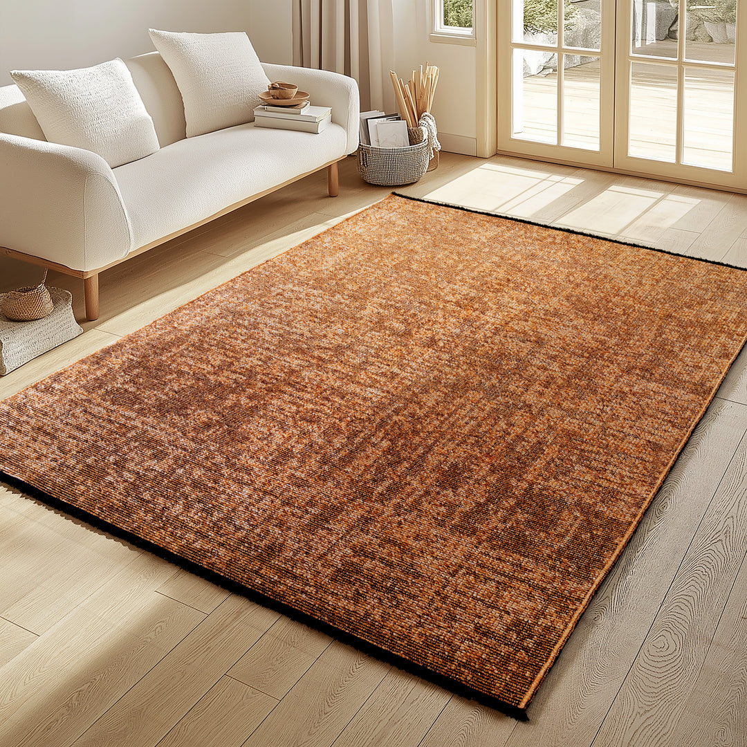 Teppich Kurzflor Unicolor Chenille Baumwolle Innen_Rechteckig_