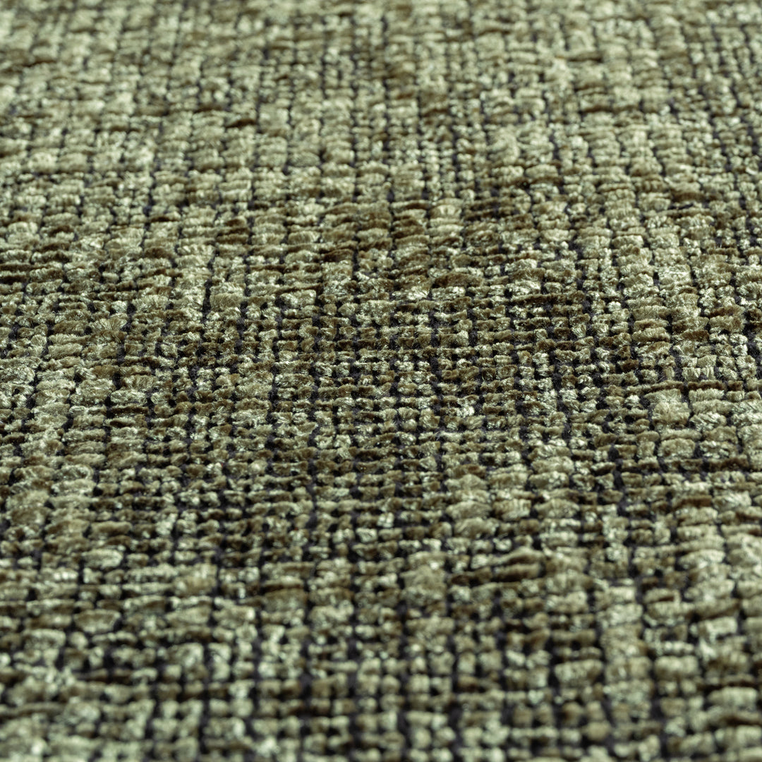 Teppich Kurzflor Unicolor Chenille Baumwolle Innen_Grün_Läufer_