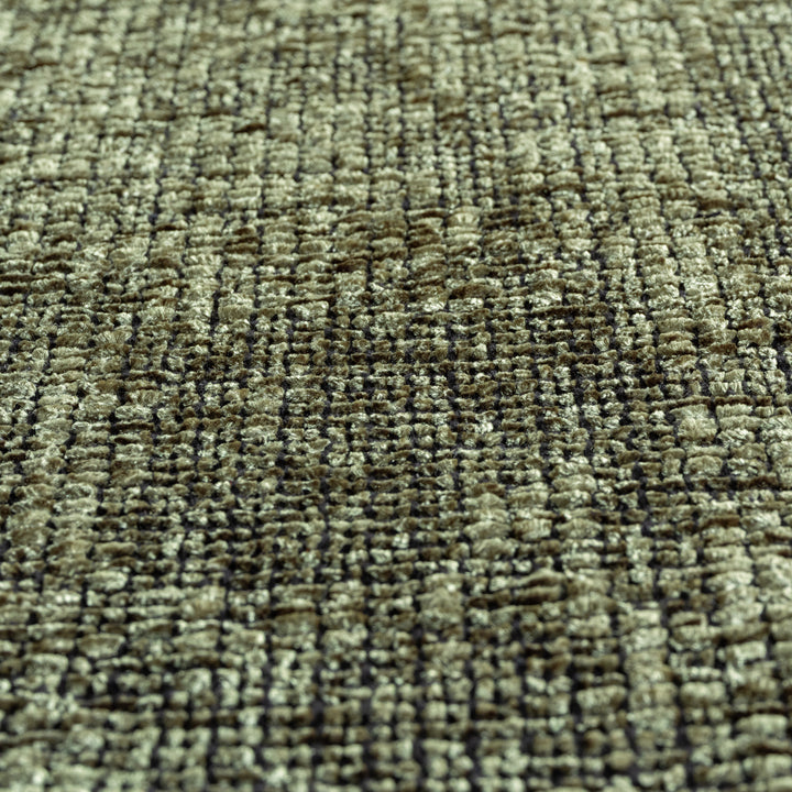 Teppich Kurzflor Unicolor Chenille Baumwolle Innen_Grün_Läufer_