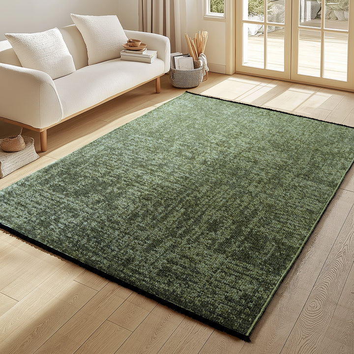 Teppich Kurzflor Unicolor Chenille Baumwolle Innen_Rechteckig_