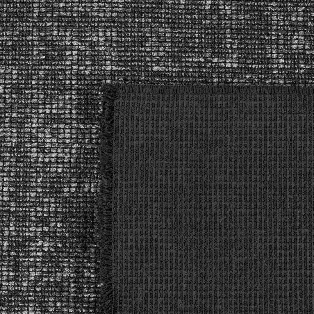 Teppich Kurzflor Unicolor Chenille Baumwolle Innen_Läufer_
