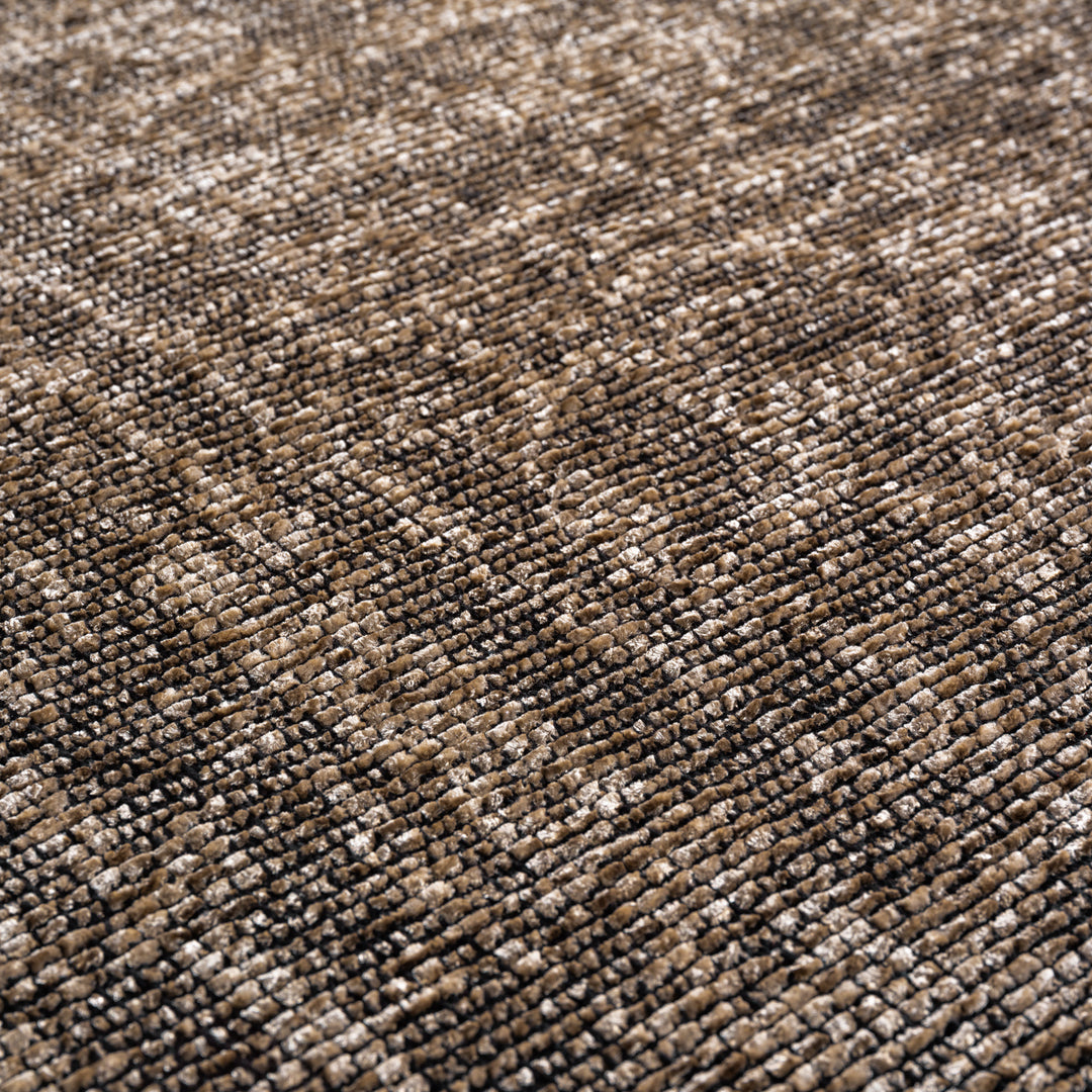Teppich Kurzflor Unicolor Chenille Baumwolle Innen_Beige_Läufer_