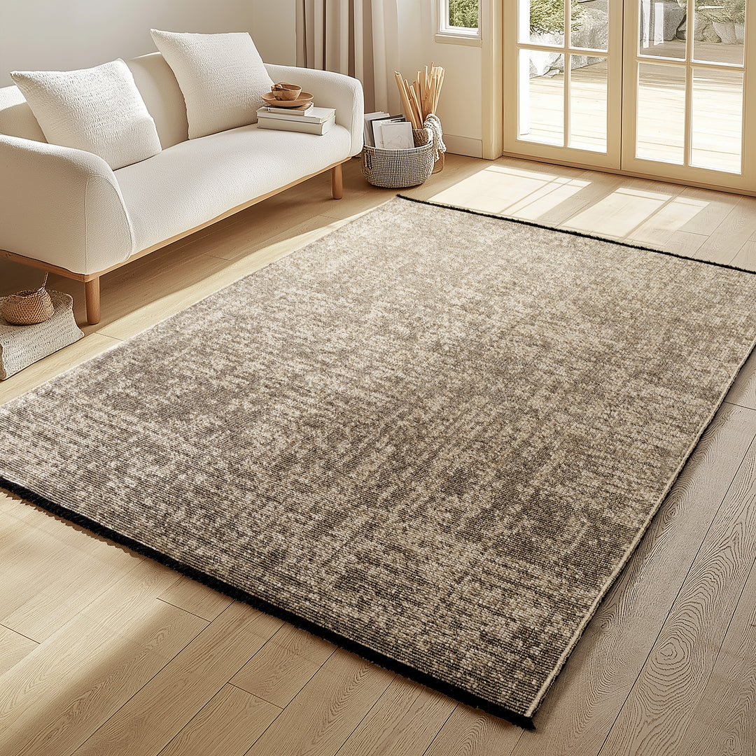 Teppich Kurzflor Unicolor Chenille Baumwolle Innen_Rechteckig_