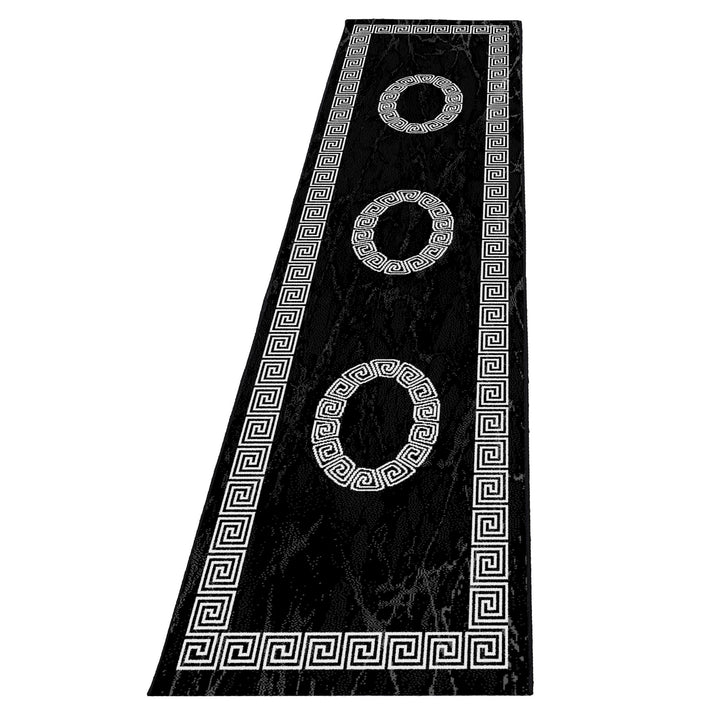 Teppich Kurzflor Mäander-Muster Polypropylen Wohnzimmer_Läufer_