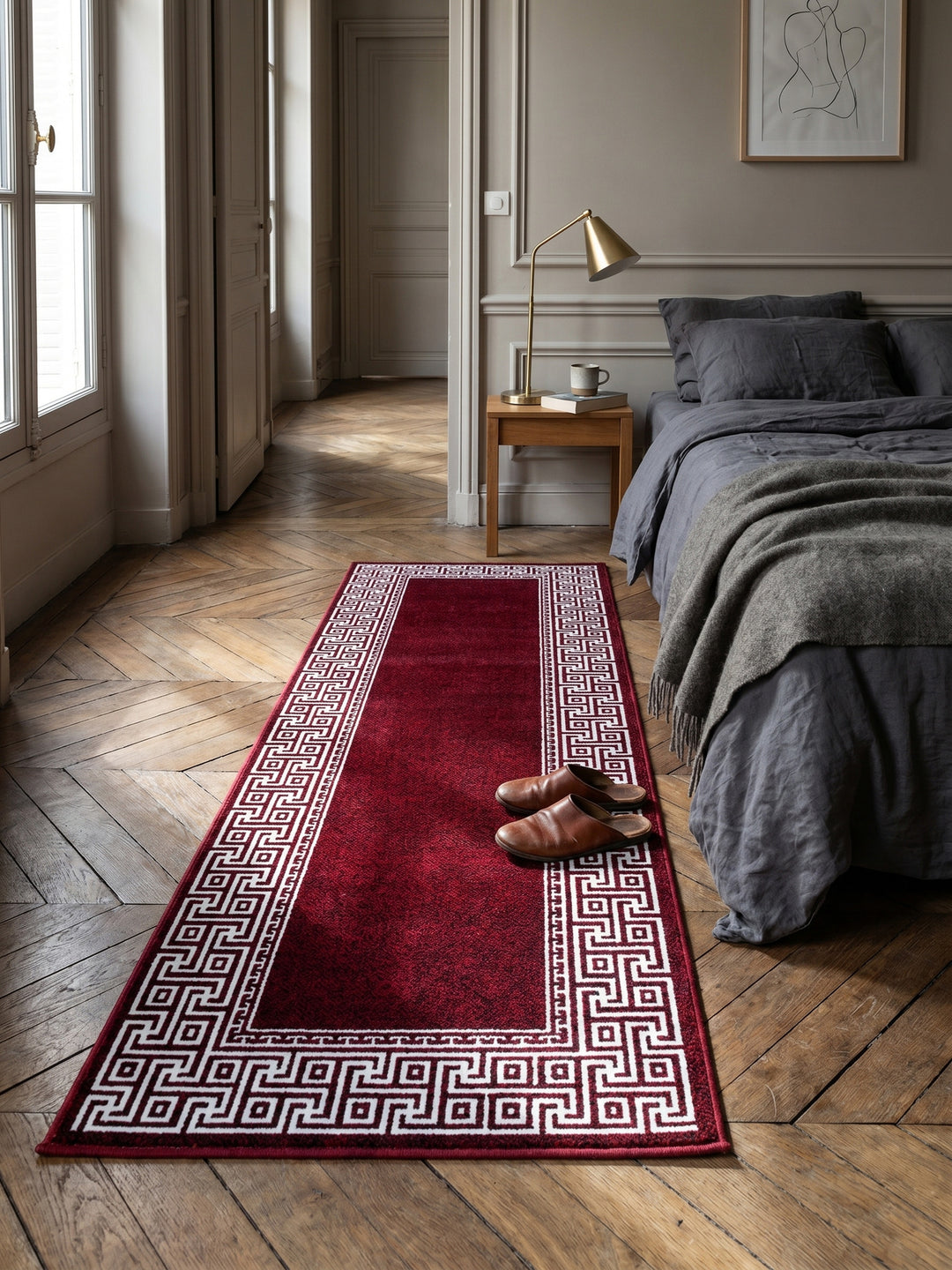 Teppich Red Läufer Wohnidee gemütlich_