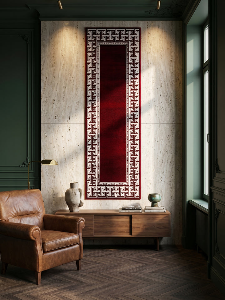 Teppich Red Läufer Wandteppich Wanddeko_