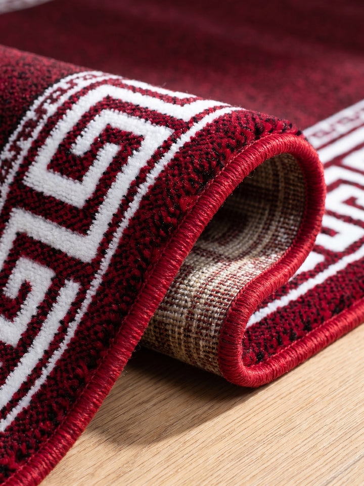 Teppich Red Läufer Kante Rückseite_