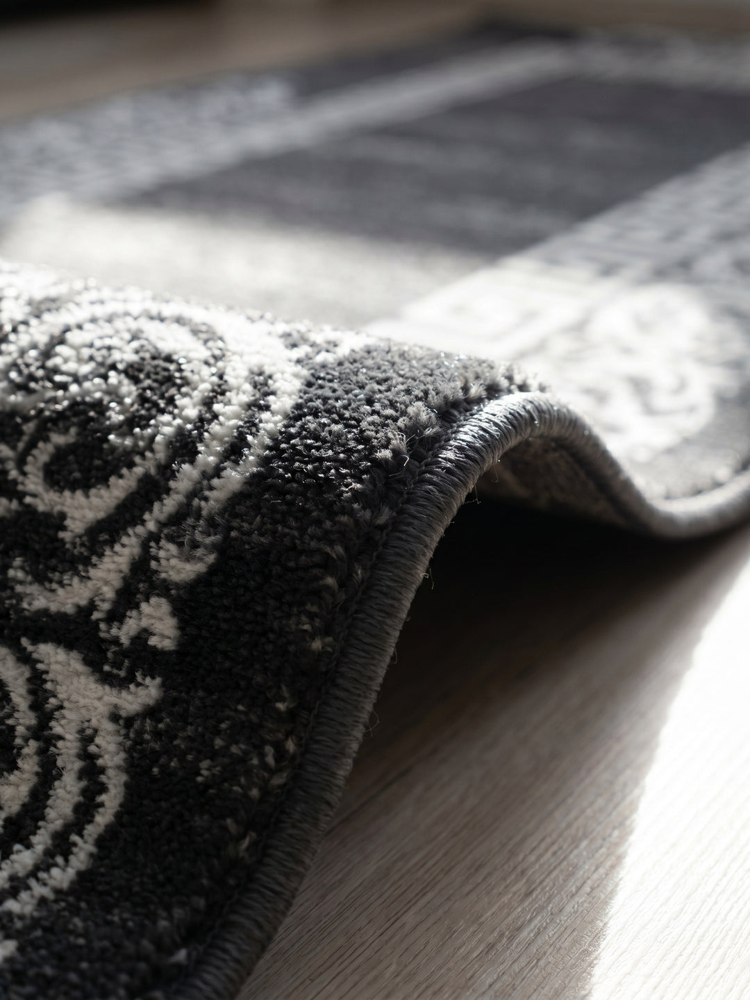 Teppich Grey Läufer Florhöhe Profil_
