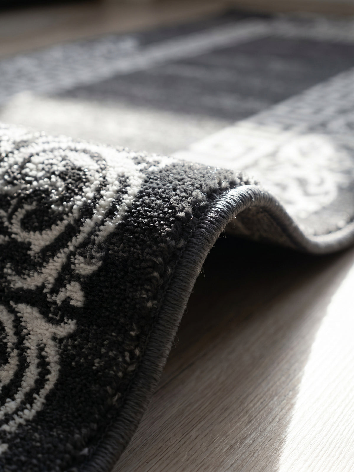 Teppich Grey Läufer Florhöhe Profil_