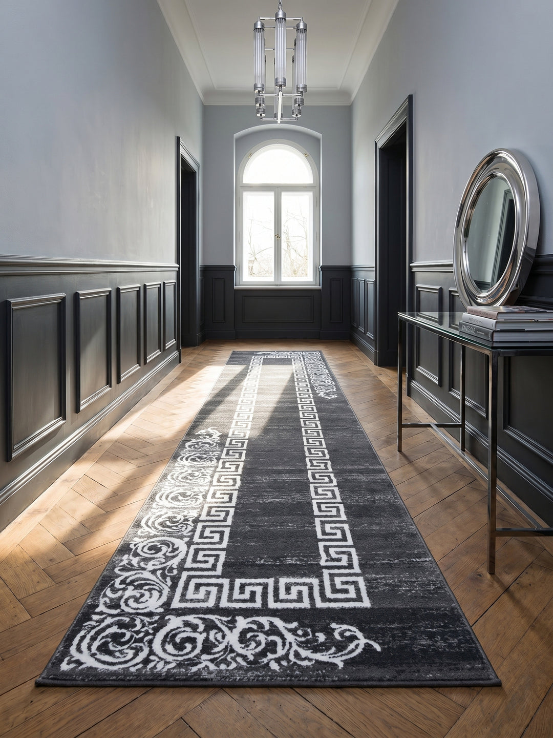 Teppich Grey Läufer im Wohnzimmer Einrichtungsidee_