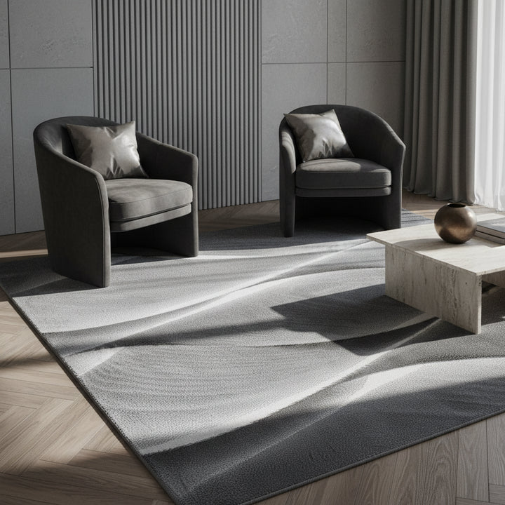Teppich Kurzflor Ombre Polypropylen Wohnzimmer_Läufer_