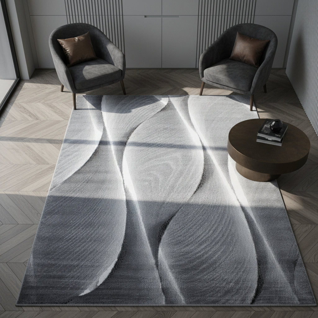 Teppich Kurzflor Ombre Polypropylen Wohnzimmer_Läufer_