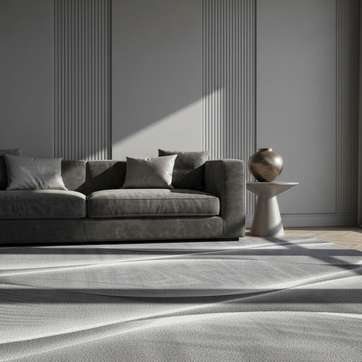 Teppich Kurzflor Ombre Polypropylen Wohnzimmer_Läufer_