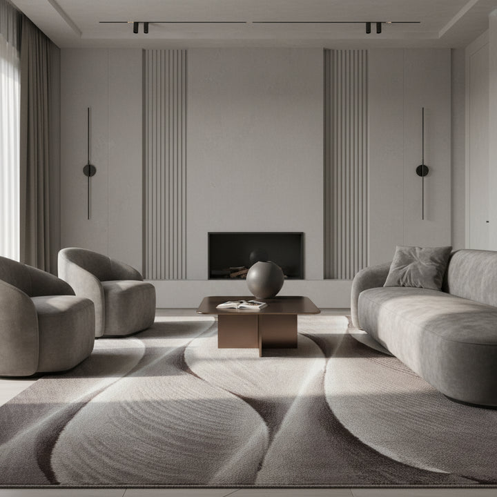 Teppich Kurzflor Ombre Polypropylen Wohnzimmer_Läufer_