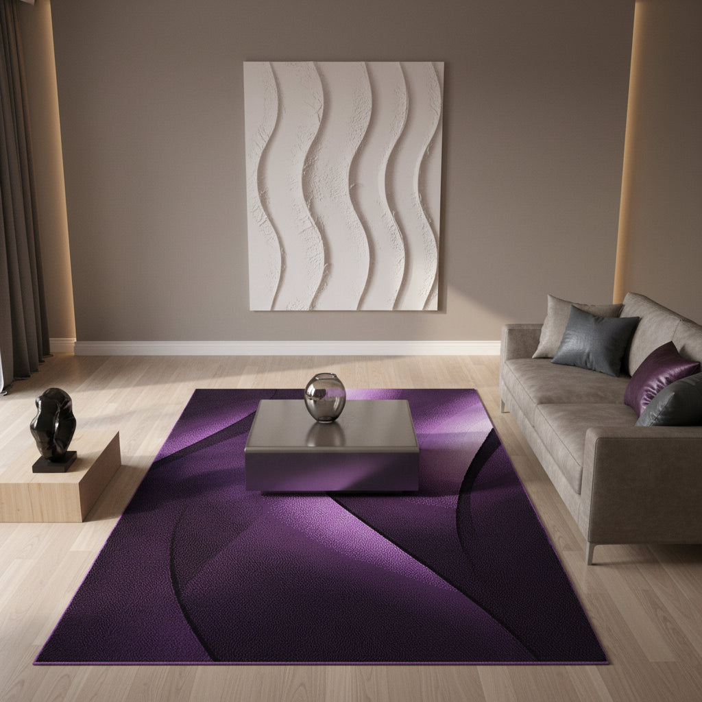 Teppich Kurzflor Ombre-Verlauf Polypropylen Wohnzimmer_Läufer_