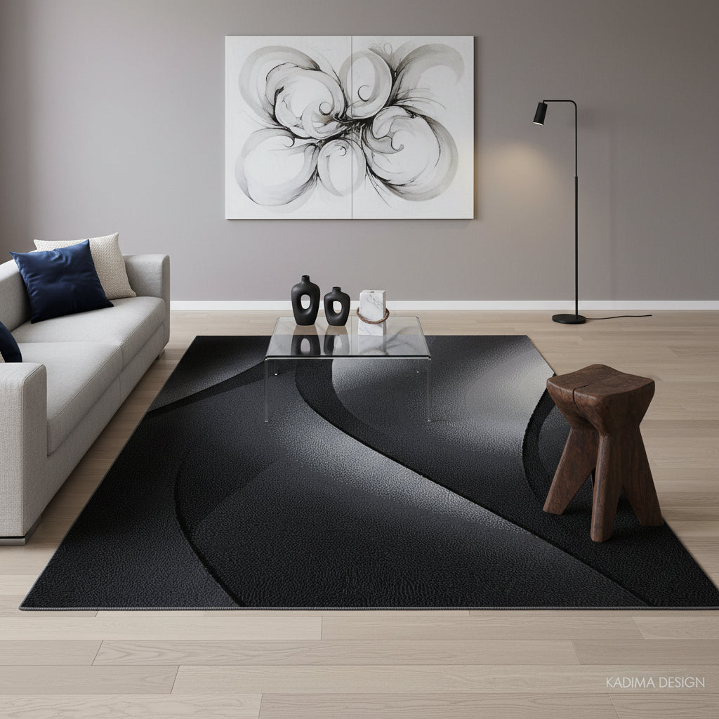 Teppich Kurzflor Ombre-Verlauf Polypropylen Wohnzimmer Läufer