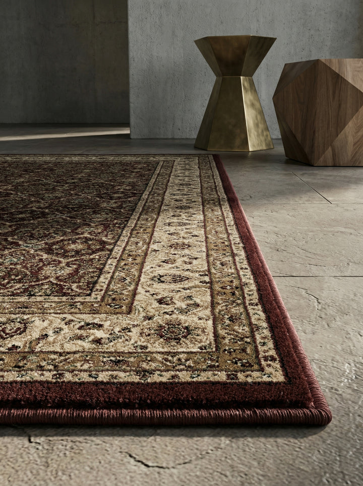 Teppich Kurzflor Orientalisch Muster Polypropylen Gewebt_Läufer_