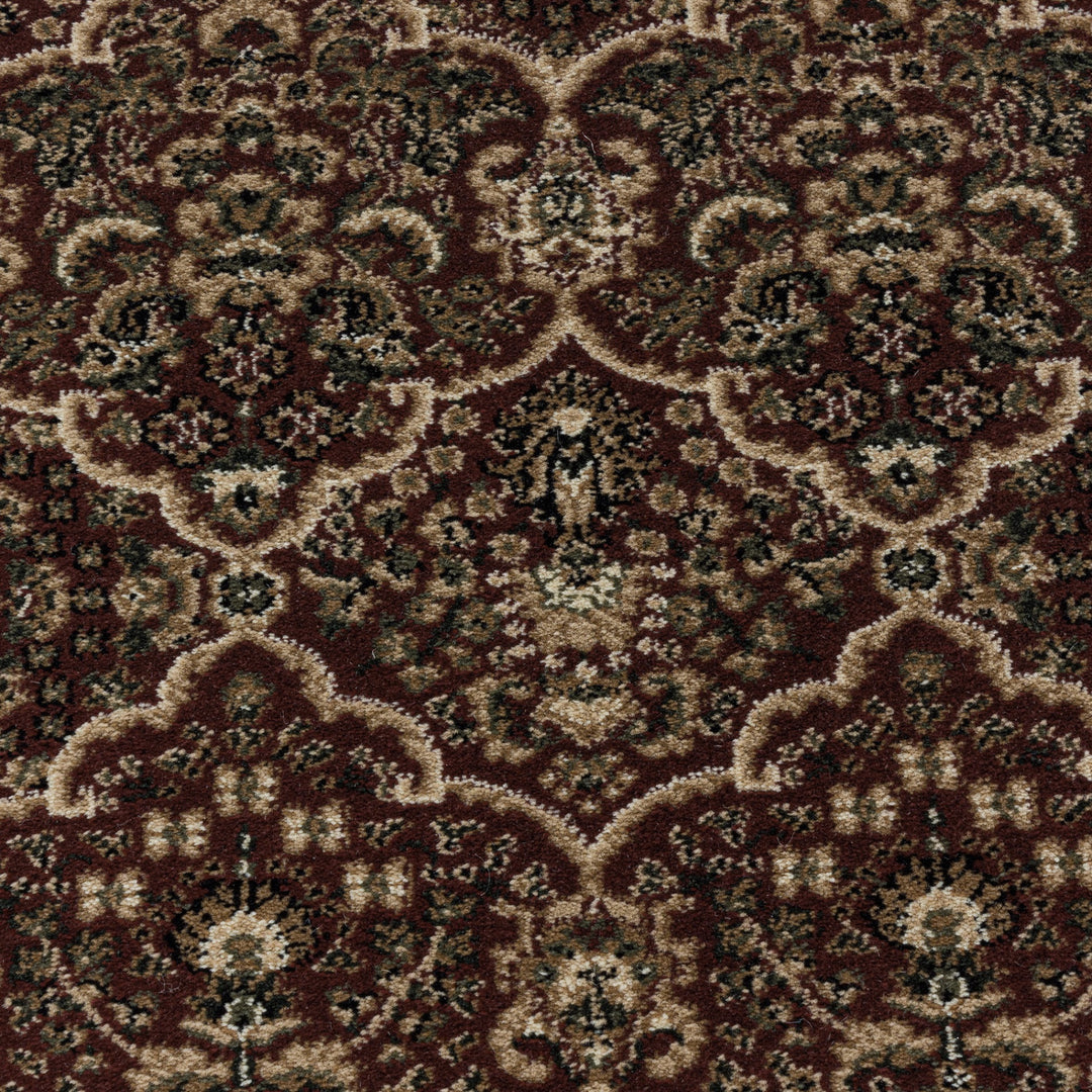 Teppich Kurzflor Orientalisch Muster Polypropylen Gewebt Rot Läufer 80x150_Läufer_