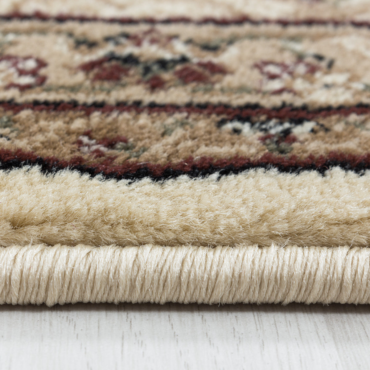 Teppich Kurzflor Orientalisch Muster Polypropylen Gewebt_Läufer_