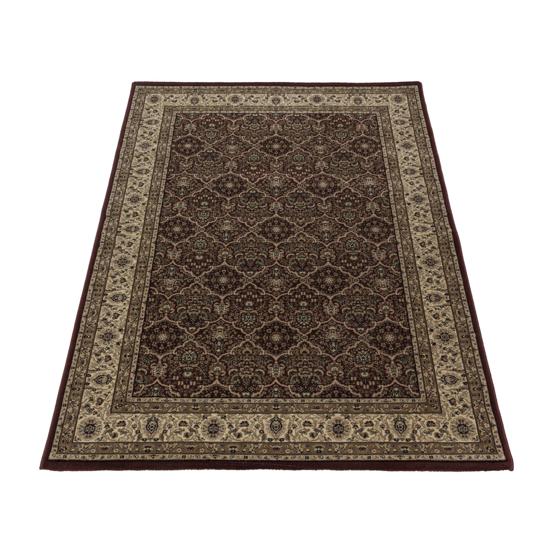 Teppich Kurzflor Orientalisch Muster Polypropylen Gewebt Rot Läufer 80x150_Läufer_
