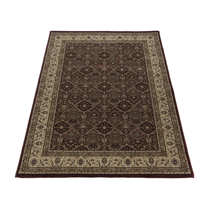 Teppich Kurzflor Orientalisch Muster Polypropylen Gewebt Rot Läufer 80x150_Läufer_