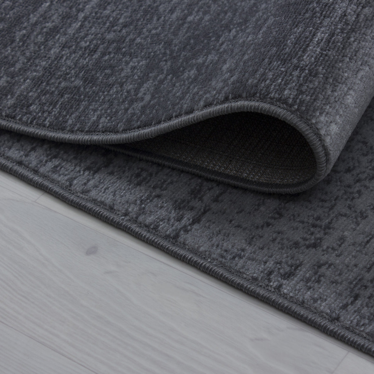 Teppich Kurzflor Sterne-Muster Polypropylen Wohnzimmer_Grau_Läufer_