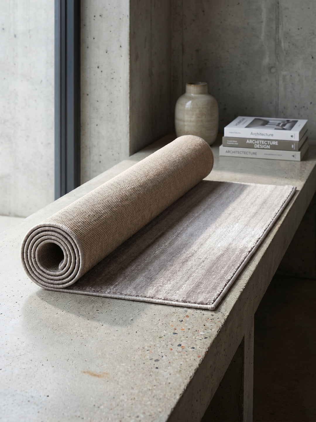 Teppich Beige Läufer Wohnaccessoire Deko_