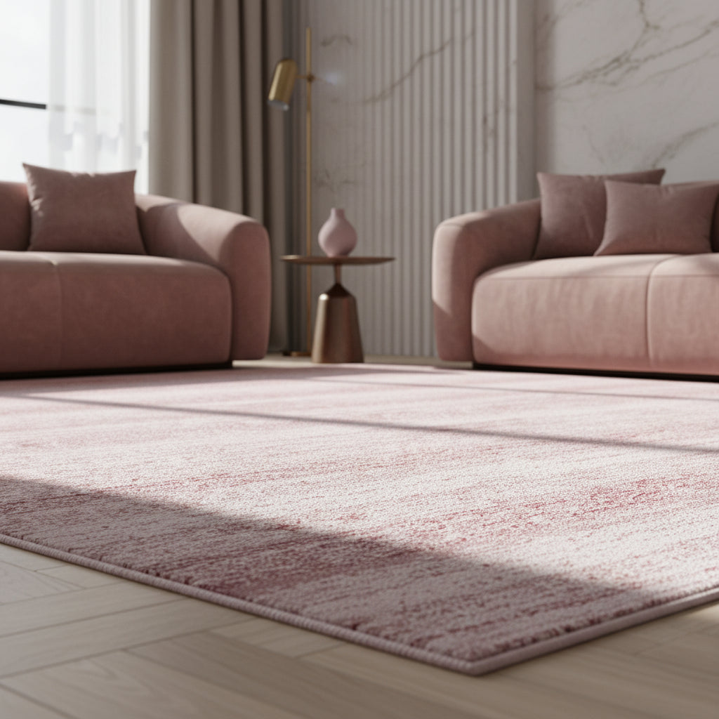 Teppich Kurzflor Uni-Design Polypropylen Wohnzimmer_Läufer_