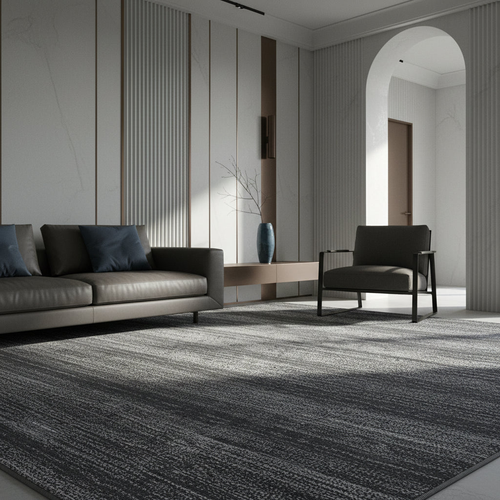Teppich Kurzflor Uni-Design Polypropylen Wohnzimmer_Läufer_