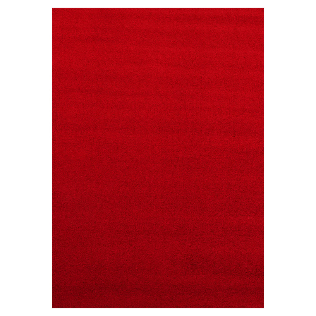 Teppich Kurzflor Uni-Farbe Microfaser Antirutsch Wohnzimmer waschbar_Läufer_