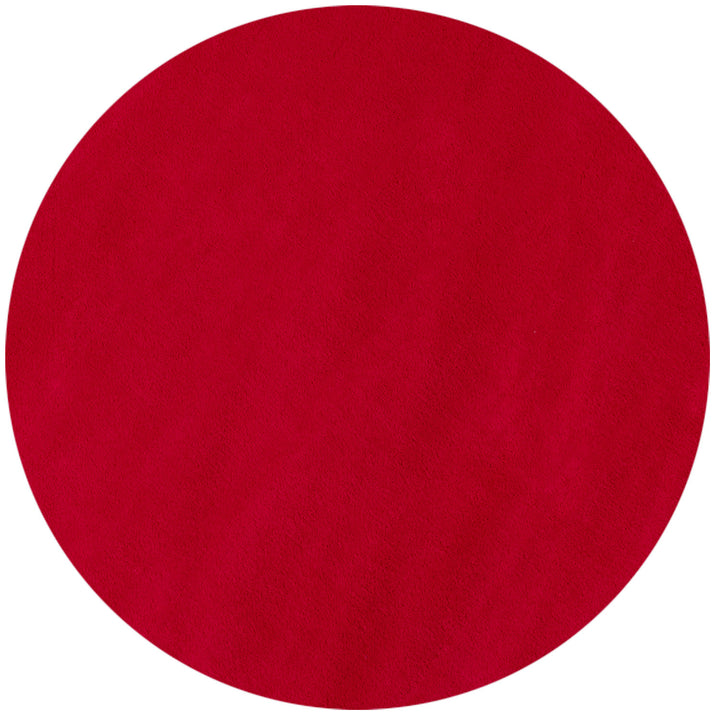 Teppich Kurzflor Uni-Farbe Microfaser Antirutsch Wohnzimmer waschbar_Rund_