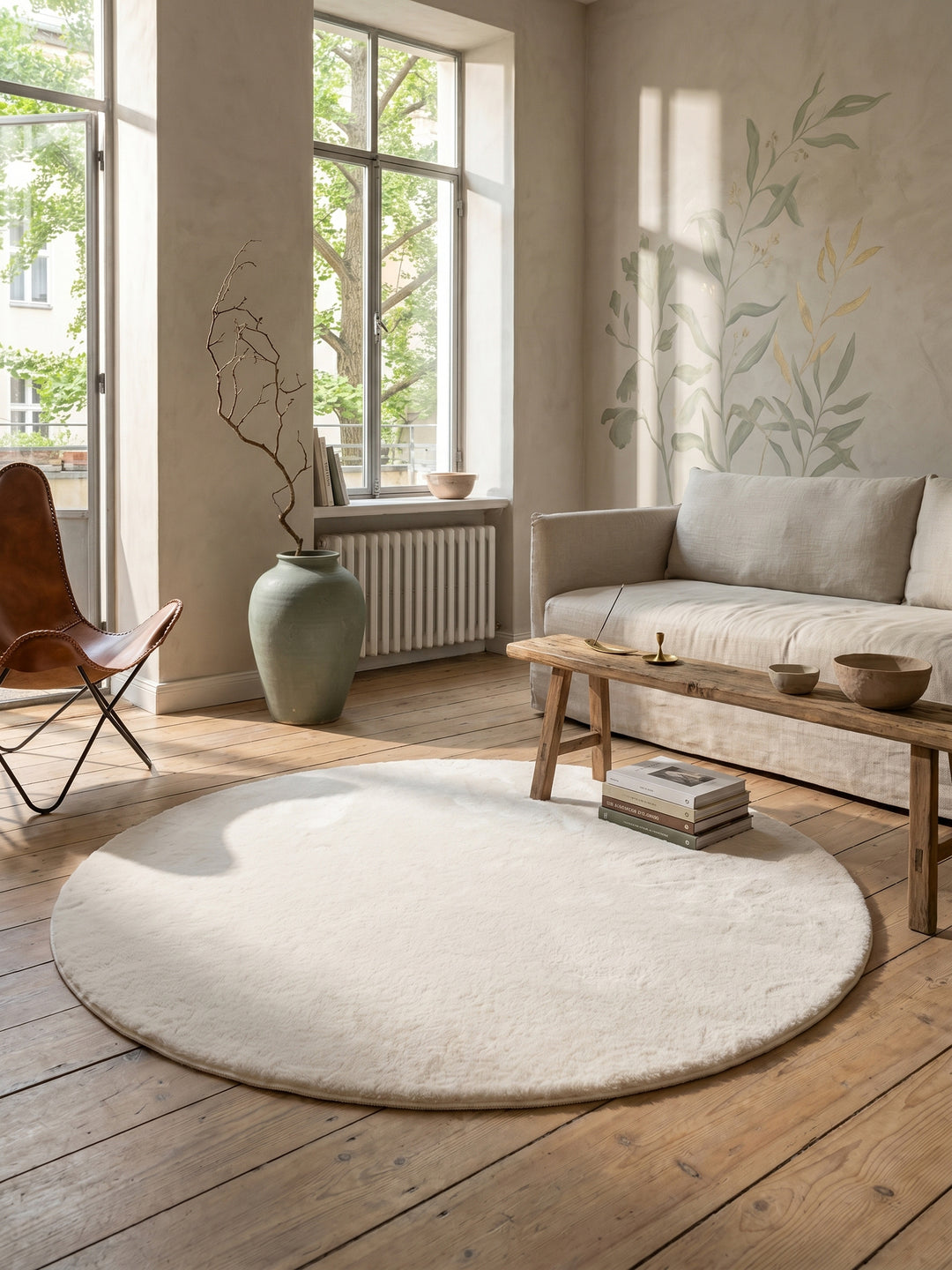 Teppich Cream Textur Nahaufnahme_