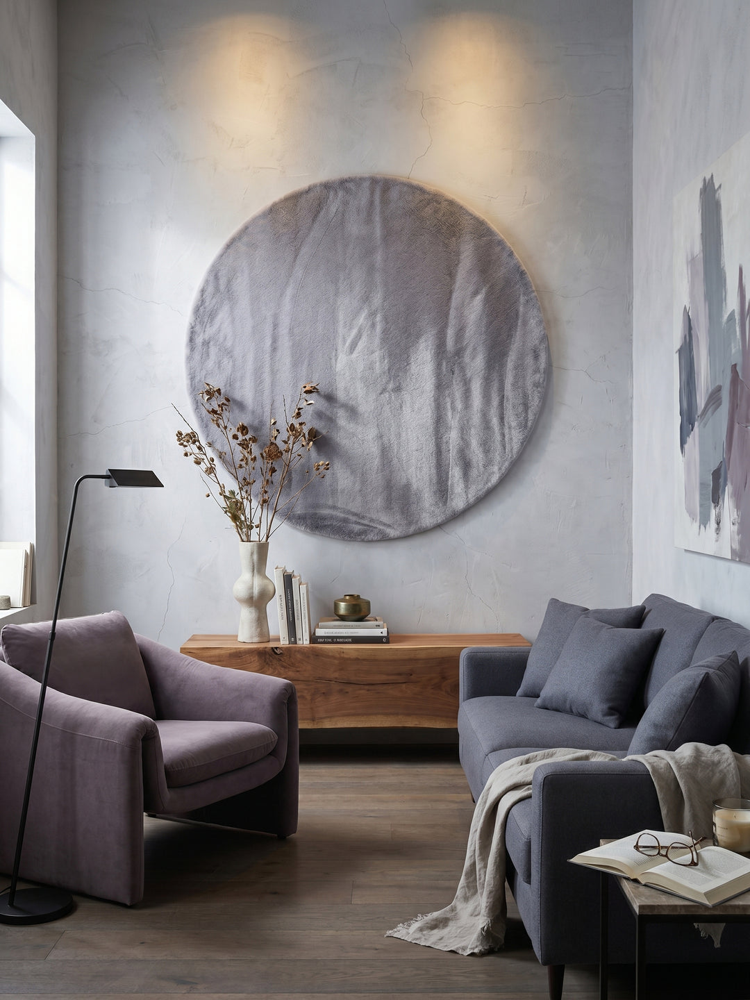Teppich Grey als Wandteppich_