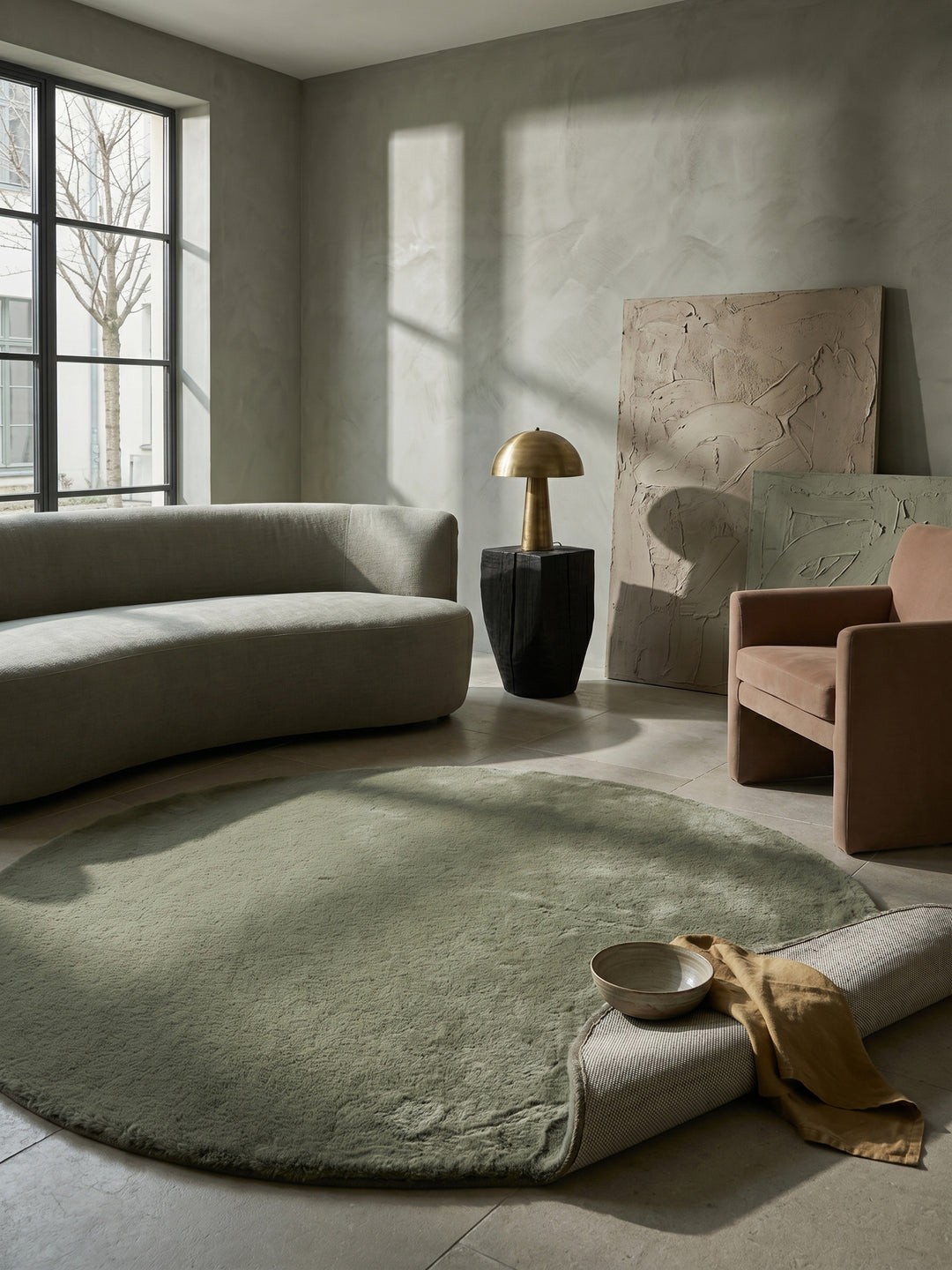 Teppich Green rund Editorial Styling_