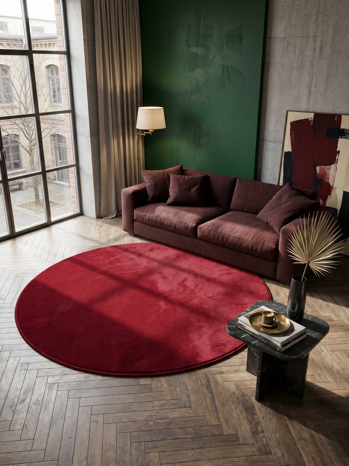 Teppich Red rund Draufsicht_
