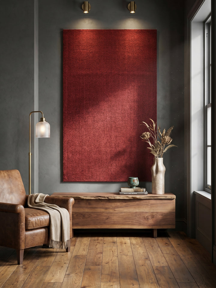 Teppich Red Läufer Wandteppich Wanddeko_