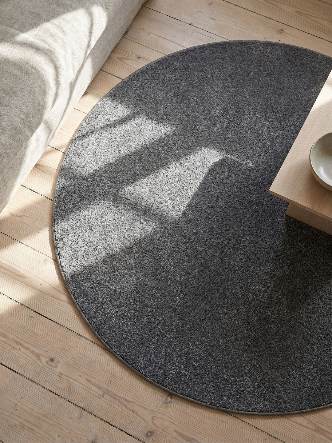 Teppich Grey rund Muster Draufsicht_