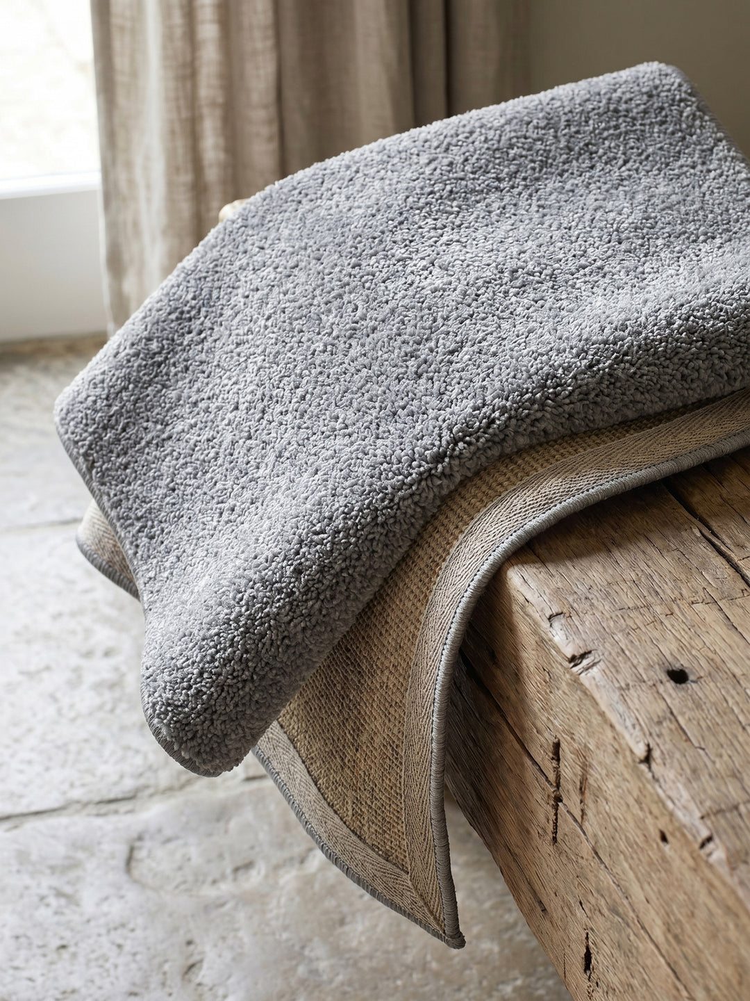 Teppich Grey rund Wohnaccessoire Deko_