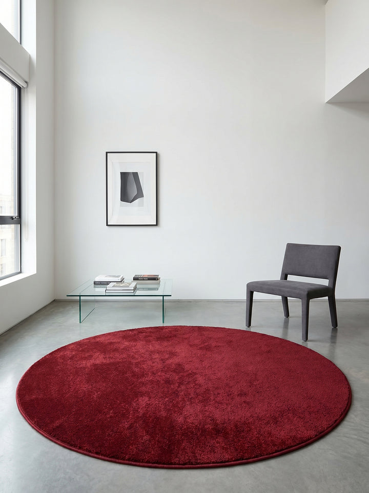 Teppich Red rund Wohnaccessoire Deko_