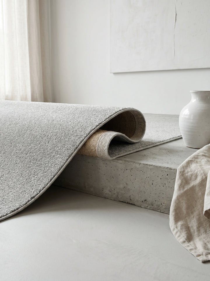 Teppich Cream rechteckig Wohnaccessoire Deko_